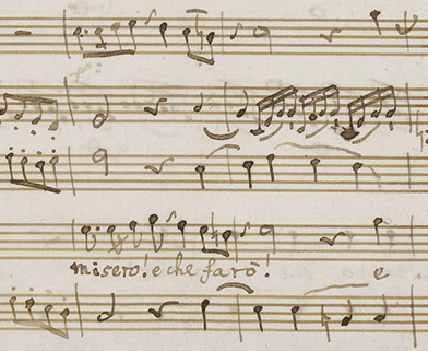 Musik: Autograph aus Glucks Oper Alceste