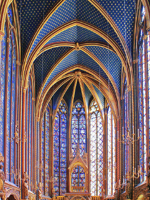 Bild Innenraum der Sainte Chapelle, Paris