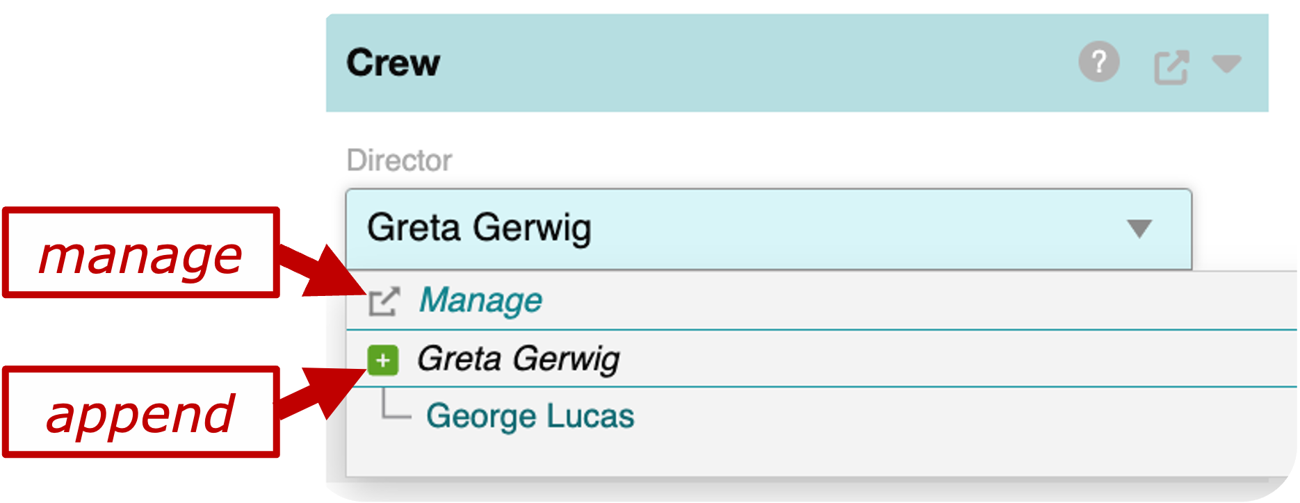 Append and manage buttons in the article edit view